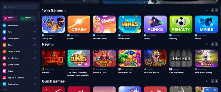1win online casino