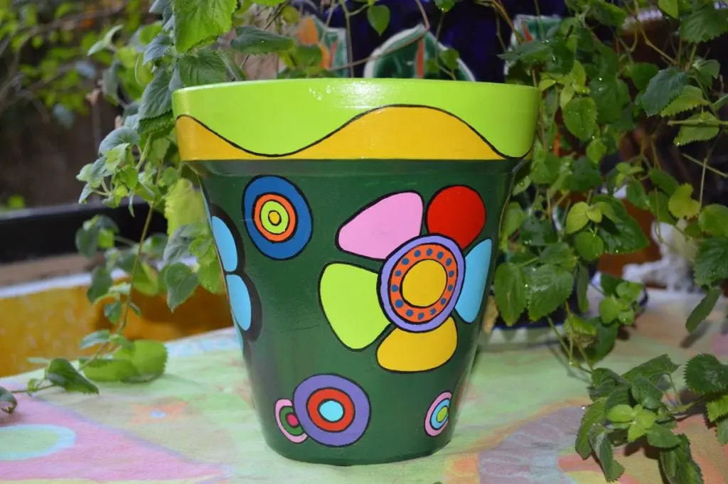 How to make painted pots