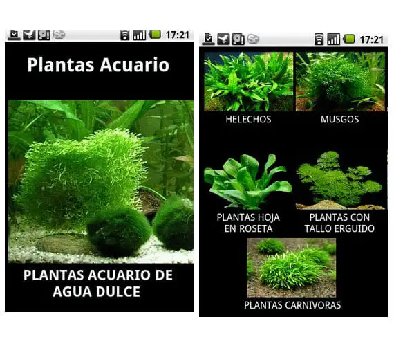 Gardening apps for Android: Aquarium plants
