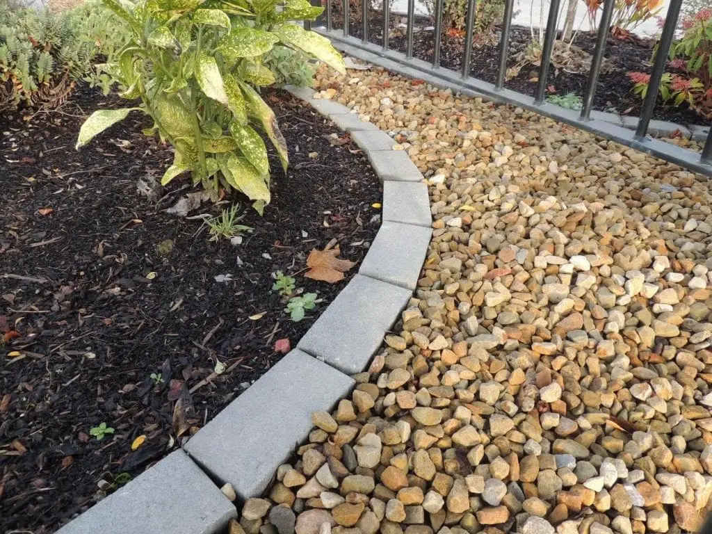 What uses and applications does decorative gravel have in a garden?